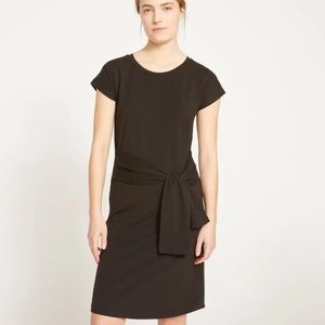 Universal Standard Black Tie-Waist Miss Dress